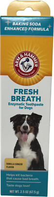 6 Pk Arm & Hammer Fresh Breath Vanilla Ginger Toothpaste For Dogs 2.5 oz  
