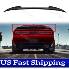 For 2011-2022 Dodge Charger SRT Rear Spoiler Wing Lip Hellcat Style Gloss Black