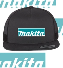 Makita Tools Blue White Hat Black Trucker Hat Cap Adult Size One Size Fits all