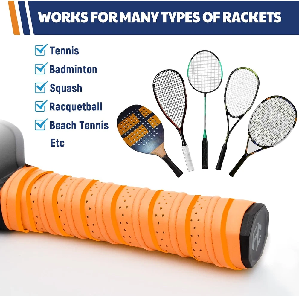 Pickleball Paddle Grip Tape, Pack of 5 Pickleball Overgrip Wrap, Multicolor