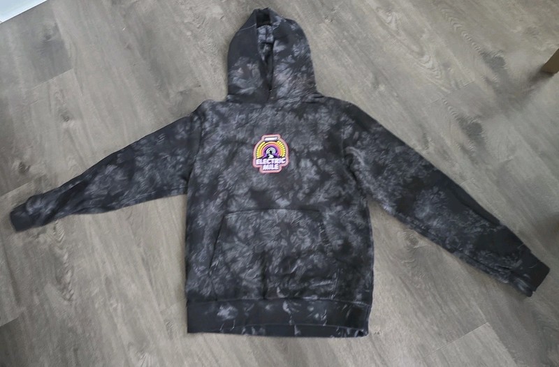 INSOMNIAC'S ELECTRIC MILE Rave Festival EDC Tie Dye Hoodie,size S
