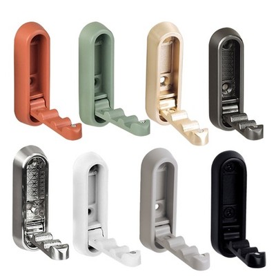 4Pcs Retractable Wall Hook Foldable Wall Mount Hook for Bathroom Closet Storage