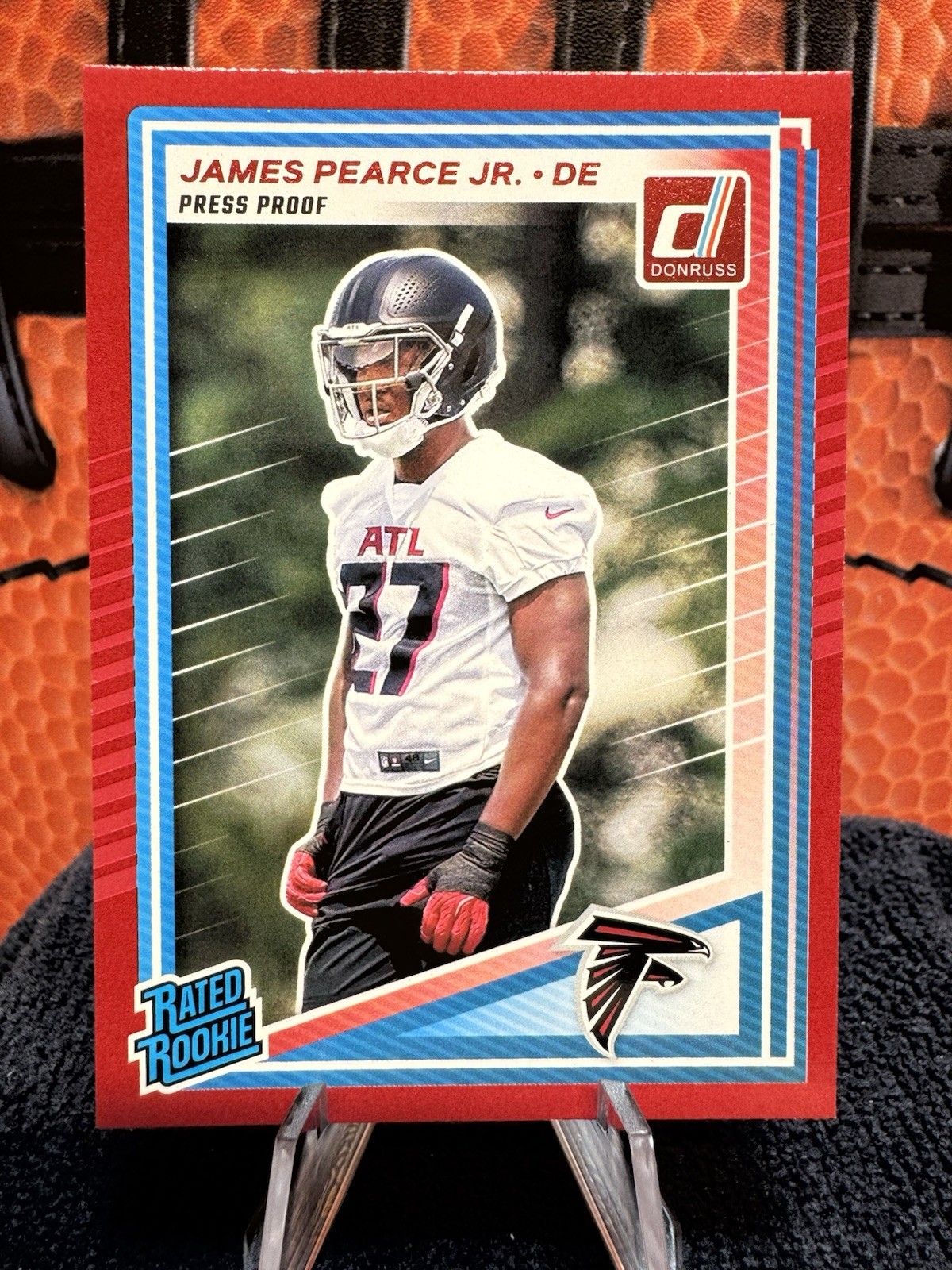 2025 Panini Donruss - Rated Rookie James Pearce Jr. #363 Press Proof Red (RC)