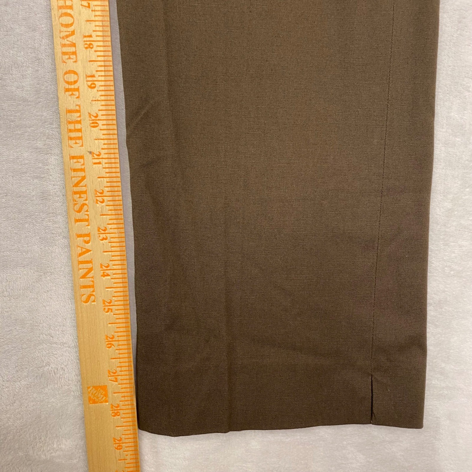 Lauren Ralph Lauren Classic Fit Sepia Olive Stretch Dress Pants Size 12 NWT thumbnail 8