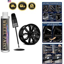 Gloss Black Rim Touch Up Paint Rim Paint Pen Car Wheel Scratch Repair Kit F... Gloss Black Rim Touch Up Paint Rim Paint Pen Car Wheel Scratch Repair Kit F...