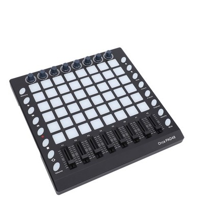 WORLDE MIDI-Controller Drum-Pad Mit 48 RGB-hintergrundbeleuchteten