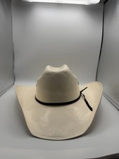 Cody James Cowboy Hat 7 1/2 Ivory Straw Western Hat Distressed Ranch Rodeo