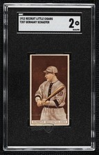 1912 T207 Brown Background Recruit Little Cigars Germany Schaefer SGC 2 0q4x