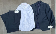 LOT of 3 Boys RALPH LAUREN formal jacket pants SUIT SET  FRENCH TOAST shirt NEW