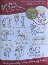 Stitchers Revolution MOVIE MUNCHIES Retro Embroidery Transfer Pattern SR-15 NEW