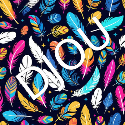 Digital Image Picture Colorful Feather Pattern Design Art Print