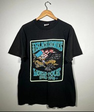 THE BLACK CROWES WORLD TOUR reprinted black tee QT2940