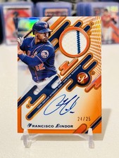 Francisco Lindor 2025 Topps Pristine Pieces Auto Relic Orange /25 SP Mets