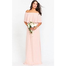 Show Me Your MuMu Hacienda Bridesmaid Maxi Dress- Dusty Blush- Size Small