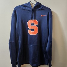 Syracuse University Nike DRI FIT Hoodie Sweatshirt Mens L Very Good Condition