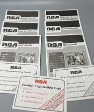 6 RCA 27 CRT Television Model 27V412T Multiple Languages MANUALS ONLY