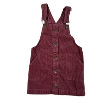 Oshkosh Bgosh Girls Jumper Overall Dress Size 3T Pink Corduroy Cottagecore