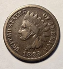 1885 Indian Head Cent 1c Circulated Penny Semi-key Date - Good Details, Scratch
