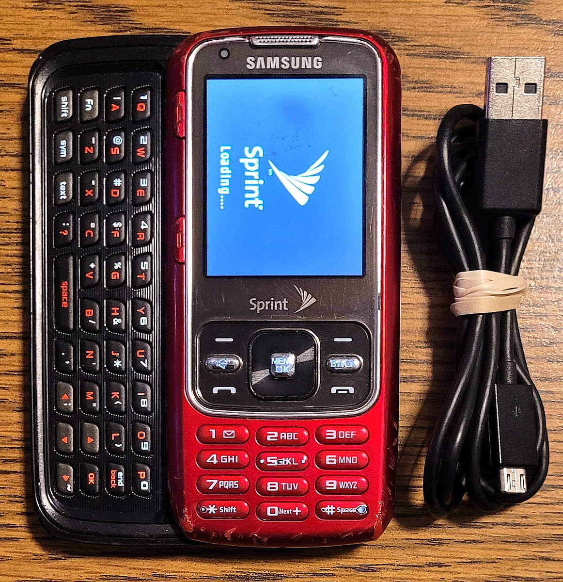 Samsung Rant SPH-M540 - Red ( Sprint ) Slider Phone - Very Rare