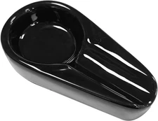 Cigar Ashtray for Indoor & Outdoor Use, Ceramic Smokers Ash Tray Black