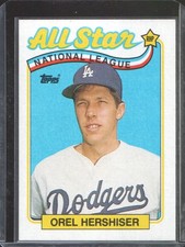 1989 Topps - Orel Hershiser #394 All-Star - Los Angeles Dodgers