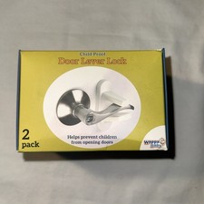 Wappa Baby Door Lever Lock 2 Pack Prevents Toddlers from Opening Doors
