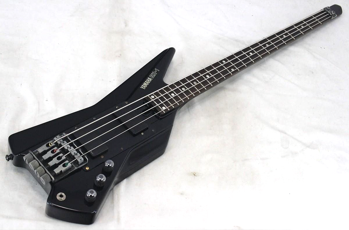 YAMAHA BX-1 ベースギター YAMAHA BX-1 Black EMG Mod Neck-Thru Vintage Headless Bass Guitar
