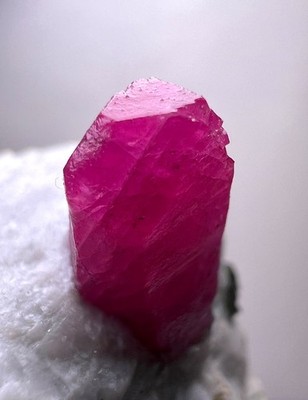 100 Gr. Pinkish Red Ruby Long Crystal On Matrix - Jagdalek, AFG