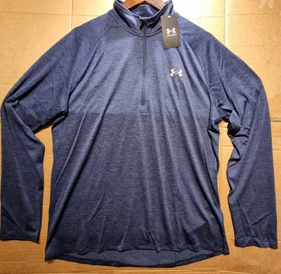 Under Armour Herren Tech 2.0 1/2 Zip Warm Up Langarmshirt, Größe: Large in Navy