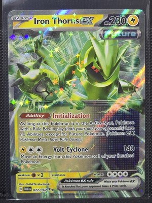 Iron Thorns ex 077/167 Holo Double Rare - Twilight Masquerade - Future - NM