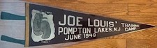 Vintage Original Joe Louis Promotional Pennant
