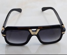 CAZAL 664/3 c-001 Black/gold fram Grey Gradient Lens Sunglasses NEW