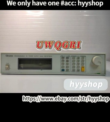 chroma 62102P-600-8 PROGRAMMABLE DC Power supply model 62012p