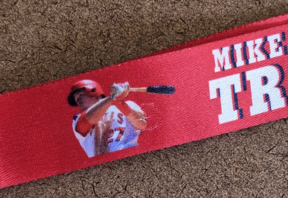 Mike Trout #27 Lanyard Los Angeles Angels LA 1" Wide Keychain Buckle FREE SHIP - Image 4 of 4