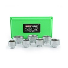 OEMTOOLS 27197 Oil Filter Socket Set, 7 Piece Oil Filter Wrench Set with 24mm...