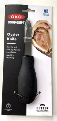 OXO Good Grips Oyster Knife, 35681 Bent Tip and Non- Slip Handle Dishwasher safe