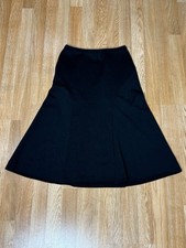 Gianni Versace Vintage Back Wool Skirt, Size 44 IT . 