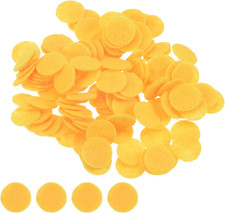 100Pcs round Felt Circles, 10Mm 3/8" Pre Cut Felt Craft Pads Non-Woven Mini Felt