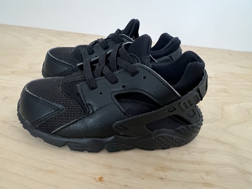 Nike Air Huarache Kids Toddler Athletic Shoes Black Size 8C