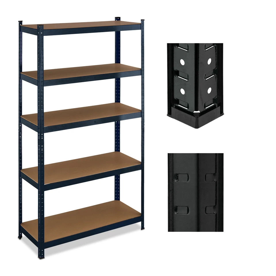 Etagere charge lourde rack de rangement 5 niveaux 500 kg étagère métallique - Photo 1/4