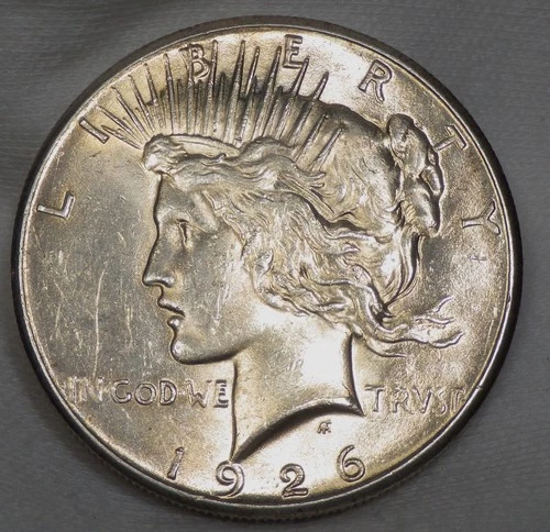 1926 Peace Silver Dollar AU+  Melt Value $61.83