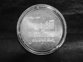 Silbermünze DDR 20 MARK 1975 "Johann Sebastian Bach" VZ WY9463
