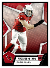 2019 Panini Rookies & Stars Zach Allen RC #178 Arizona Cardinals