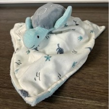 Carters Just One You Aqua  Grey Sea Turtle Lovey