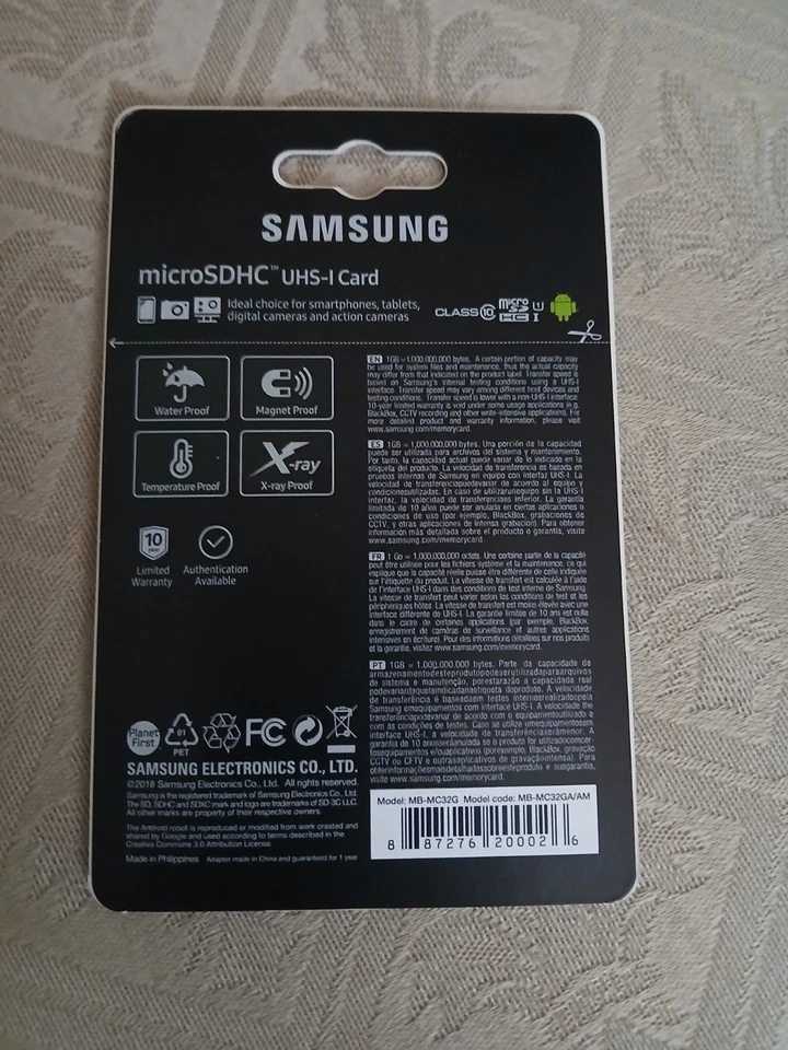 amsung EVO Plus microSDHC MB-MC32G Memory Card UHS-I w/ SD adapter 32GB - Image 2 of 2