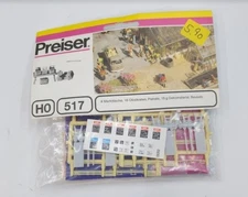 Preiser 517 HO Scale Market Gardener Agricultural Accessories Plastic Model Kit