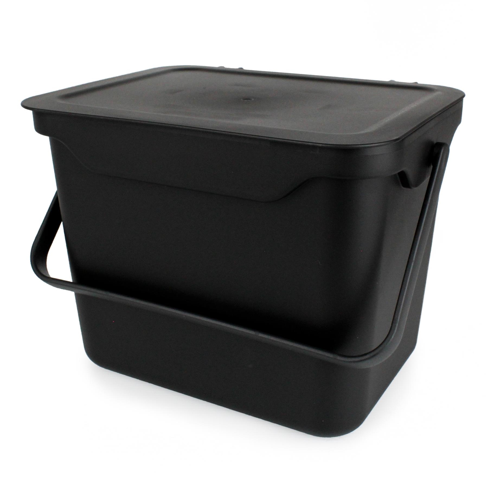 Black 5L Kitchen Compost Caddy/Food Recycling Waste Bin – 5 Litre