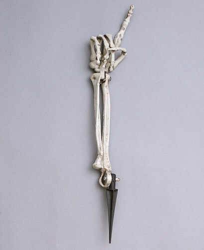 SKELETT HANDSYMBOL ARM GARTENHOF PFAHL GRUSELIG HALLOWEEN AUSSEN HAUSDEKOR - Bild 7 von 13