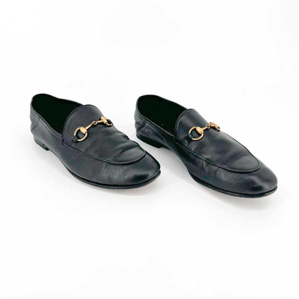 Gucci Brixton Horsebit Loafer EU US Black Leather