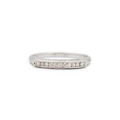 Antique Platinum Diamond Wedding Band Ring | eBay